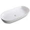 Ruvati 32"x16" Bathroom Vessel Sink White Oval Above Counter Vanity Ceramic RVB0432 - alternate 4